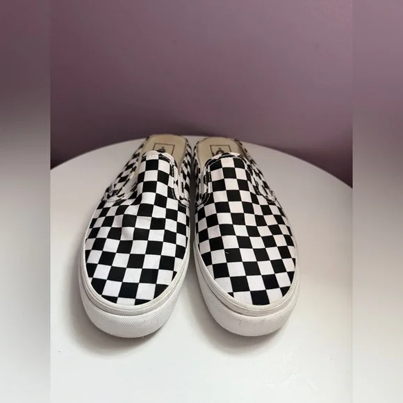 Vans Checkerboard Classic Slip-On Mule Signature Rubber Waffle Outsole Women Sz8 - Picture 9 of 10